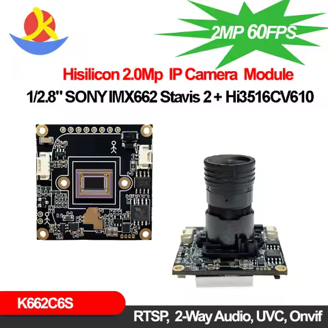 1080P Imx662 Stavis2 IP Camera Module 60Fps Starlight F0.95 Lens Low Light Smart Webcam Onvif Rtsp U