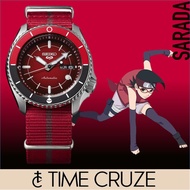 [Time Cruze] Seiko Automatic Naruto &amp; Boruto Collection Limited Edition Red Nylon Band Men Watch SRPF67K1 SRPF67K SRPF67