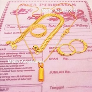 Women's accessories 925 jewelry set Anti-fade Anti-rust 1 set of women's jewelry bracelets necklaces