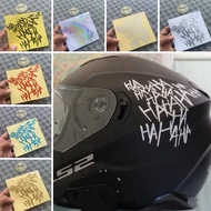 Hahaha Helmet Sticker Cutting Reflective Vinyl