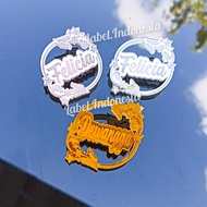 (i) NAME BROSS ACRYLIC HIJAB PIN/ hijab pin brooch pin pin hijab