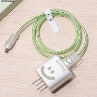 IPhone Charger Cover Package with Smiley Face Cable Protector & Charger Head for 18w & 20w IP Charge
