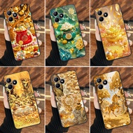 Realme C60 / C61 / C63 / C65S case shaped like fortune bag, golden horse brings luck and money