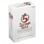 5 SECOND RULE Party Board Game Card, Multi-Player Board Game Party Supplies, Christmas Thanksgiving 