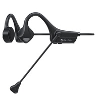 Bone Conduction Headphones with Mic, Wireless Bluetooth with Noise-Canceling Boom Microphone, Open E