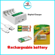 Rechargeable bateri battery 2A 3A AAA AA Charger 2700mah 1100mah GP battery bateri charger