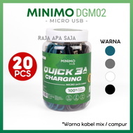 KABEL DATA ROBOT 1 TOPLES ISI 30 20 10 PCS Micro USB Robot RBM100 Isi 10pcs & 30pcs - Kabel Charger 