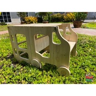 โต๊ะนั่งกินข้าว+หน้าท็อปABC+บันไดสำหรับเด็ก 3-in-1 Learning tower by Lazymom