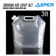 Jerigen Galon Tempat Kantong Air Water Carrier Lipat 3 LITER Outdoor Camping