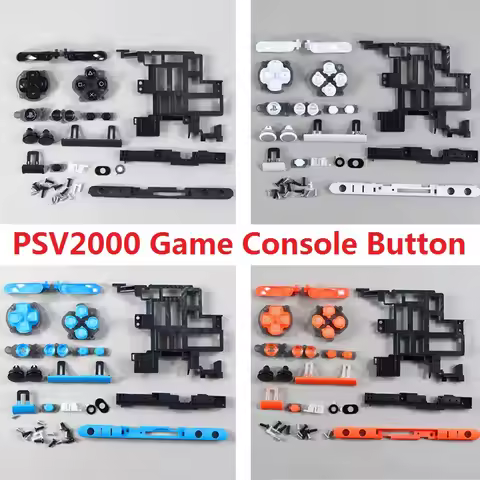 Full Set Button For PS Vita PSV 2000 Black WhiteBlueOrange PS Vita Game Console Case Accessories Dir