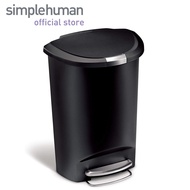 simplehuman 50L Plastic Semi-Round Step Trash Bin