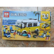 Educational Toy Block Stacking brick Car campervan picnic Beach 3in1 Lepin 24044