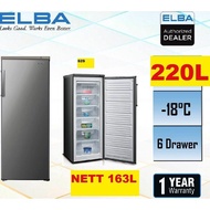 ELBA ITALY EUFJ2217(SV)/EUF-J2217 220L UPRIGHT FREEZER /PETI BEKU