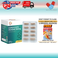 [HEALCAREPHARMACY]GKB Cordyceps Cicadae 350mg (60'S)| Eye Supplement | Treatment For Glaucoma