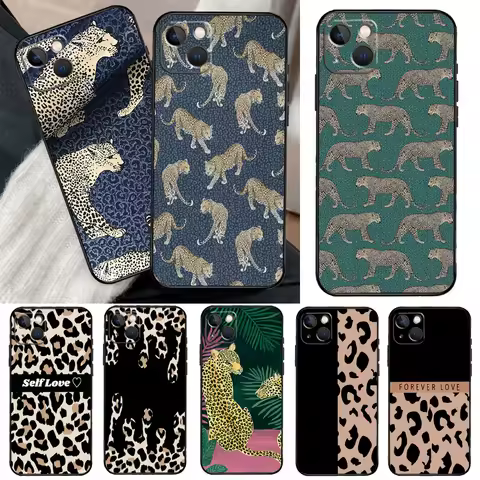 Fashion Leopard Print Case For Samsung Galaxy M15 M11 M12 M13 M14 M06 M16 M36 M56 M31 M53 M32 M52 M3