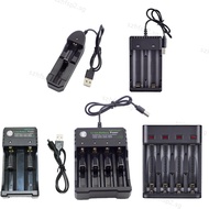 1/2/3/4Slots LED Light 5V 2A 4.2V 1000mA USB Port 10440 14500 16340 16650 14650 18350 18650 18500 Re