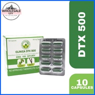 ♧ ◨ ◄ Clinica DTX 500 herbal food supplement 10 CAPSULE