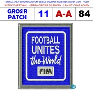 Football LOGO EMBROIDERED PATCHES THE WORLD (A84) - GROSIRPATCH TESTMONIA