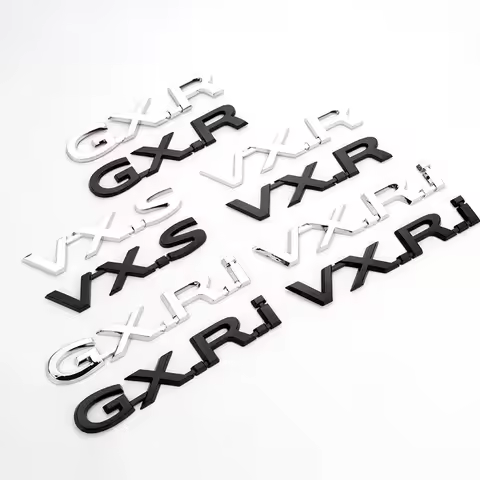 ABS Emblem black refit logo Prado Trunk Lid Sticke for Toyota Land Cruiser Car V6 V8 5.7 GXR VXR TXL