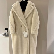 Max Mara 經典泰迪 Teddy Tedgirl 鬆軟大衣 XS/S/M 白色 (此款OS版型無分尺寸 只需挑衣長)