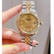 Stock baru【Datejust】 Rolex Jam tangan perempuan original 100% Automatik /Automatic women's Watch 32m