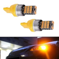 [HOT SALE] 2× Car T20 Led Amber Canbus 7440 Turn Signal Light WY21W Bulb Tail Light 45SMD