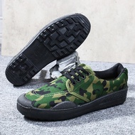 Free Shoes Men Construction Site Shoes Labor Protection Shoes Low-Top Free Shoes Yellow Rubber Shoes