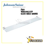 Johnson Suisse WBBA100235CP Pure Glass Shelf 600mm