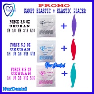 Dental Elastic Rubber plus Elastic Placer Elastic Elastic band