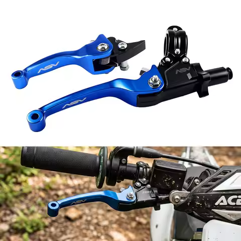 1 Pair CNC Aluminum Anti-Fall ASV Style Brake Clutch Lever Set For CRF KLX YZF RMZ Off-Road Bike Mot