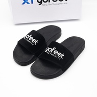 Dép quai ngang nam nữ quai nỉ Thêu chữ XT YOFEET sắc nét dép đi siêu nhẹ siêu êm chân