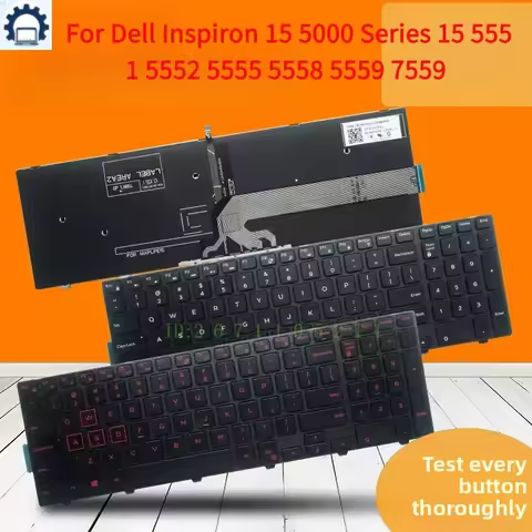 Laptop keyboard with backlit For Dell Inspiron 15 5000 Series 15 5551 5552 5555 5558 5559 7559 US la