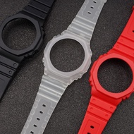 Resin Watch Case and Band for Casio G-shock GA-2100 GA-2110 Wristband Rubber Bracelet Strap and Beze
