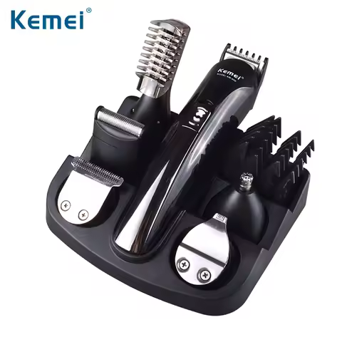 kemei 600 6 in 1 Electric Hair Beard Trimmer Rechargeable Hair Clippers Shaving Machine Men Styling 