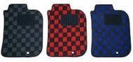 Car Floor Mat for Toyota Ractis 120 Series 4WD November 2016 - Dedicated Checkered, Red and Black P7