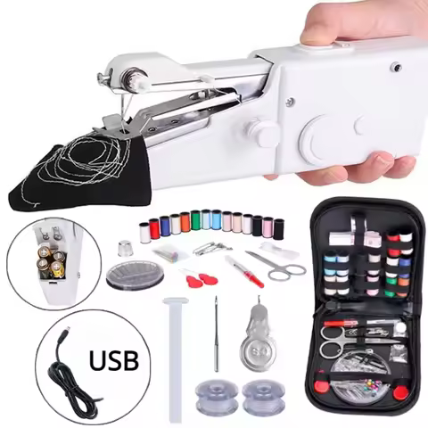 Portable Manual Sewing Machine Crafts Domestic Sewing Machine Presser Foot Rope-free Apparel Arts Di