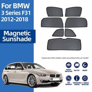 BMW 3 Series F31 Touring 2011-2019 Front Windshield Sun Shade Rear Side Window Curtain 325i 340i UV 