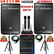 Paket Sound System Speaker Aktif Jbl 15 Inch + Mixer Yamaha 12 Channel