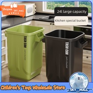 Kitchen household toilet living room tall trash can with lid outdoor large capacity trash can