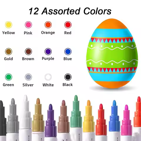 New Universal Car Paint Pen Waterproof Car Wheel Tire Oily Painting Mark Pen Metal Permanent Paint M