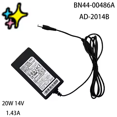S24B750VS LS22C300H UE22F5000 UE22F5400AK is for Monitor AC/DC Adapter 20W 14V 1.43A AD-2014B BN4400