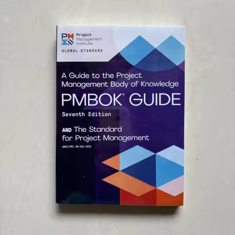 A Guide to the Project Management Body of Knowledge PMBOK Guide Paperback Color Page Book in English