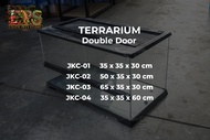 ตู้กระจกเลี้ยงสัตว์ เปิดหน้า2ประตู มี4ขนาด ตู้terrarium ตู้สำหรับเลี้ยงสัตว์เลื้อยคลาน บ้านสัตว์เลี้