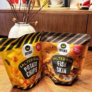 Ready Stock Daigou Imported Singapore Specialty IRVINS Yellow Duck Salted Egg Yolk Potato Chips/Salt