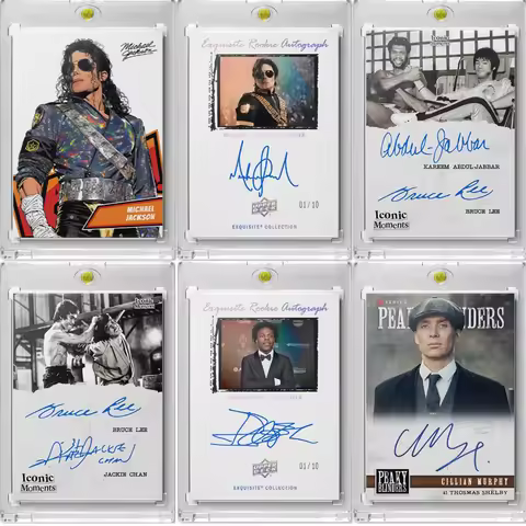 DIY Custom Movie Cards Signed Cards of Michael Jackson Bruce Lee and Jackie Chan Popular Movie Chara