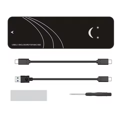 NVME M2 SSD Case USB 3.2 GEN2*2 Macbook SSD Enclosure 20Gb M.2 Box For Apple Macbook Air Pro Retina 