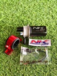 มอเตอร์ปั๊มติ๊กแต่ง 3.2บาร์ NK Racing นอกถัง พร้อมขาปั้ม ใช้ได้กับรถหัวฉีดทุกรุ่น