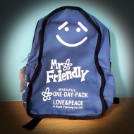 全新 日本製 Mr friendly 友善先生 藍色 背囊 背包