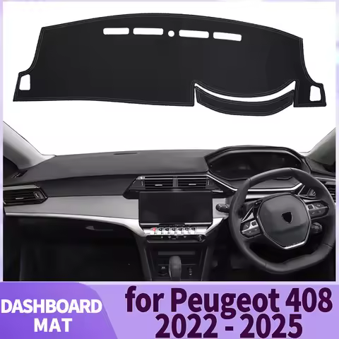 fit for Peugeot 408 2025-2022 fastback Dashmat Dashboard Cover Pad Accessories DashMat Sunshade Prot