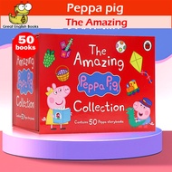 (กล่องตำหนิ Damaged Box)  พร้อมส่ง Peppa Pig Collection 50 Books The Amazing หนังสือภาษาอังกฤษ by GreatEnglishBooks